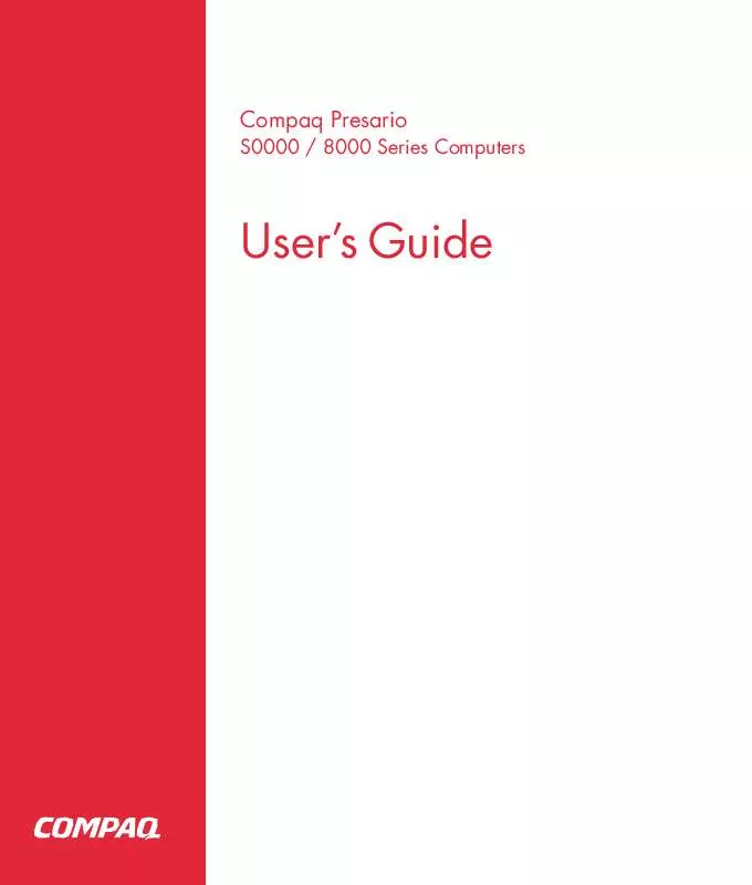 Mode d'emploi HP COMPAQ PRESARIO S6000