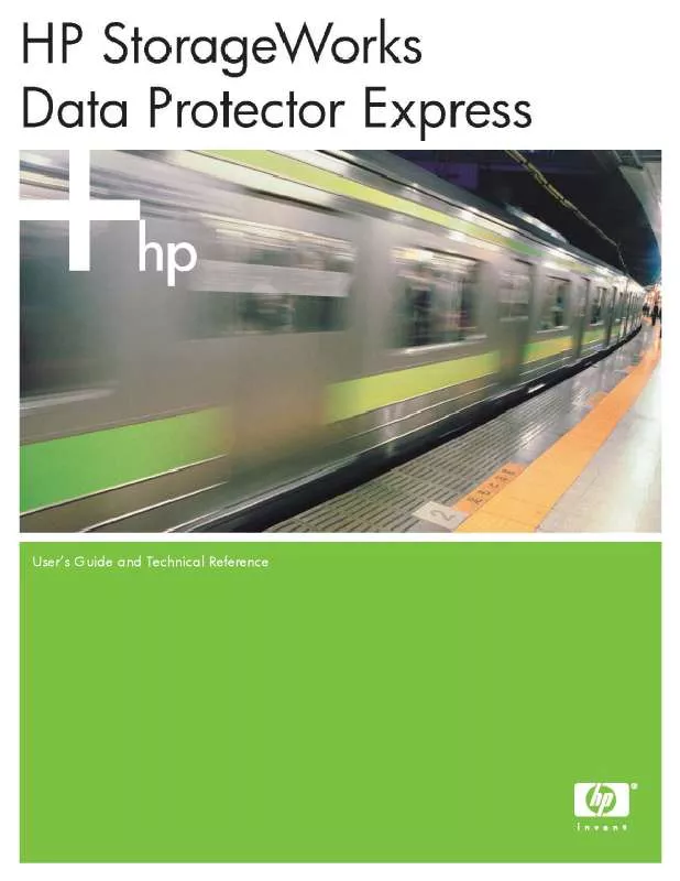 Mode d'emploi HP DATA PROTECTOR EXPRESS SOFTWARE