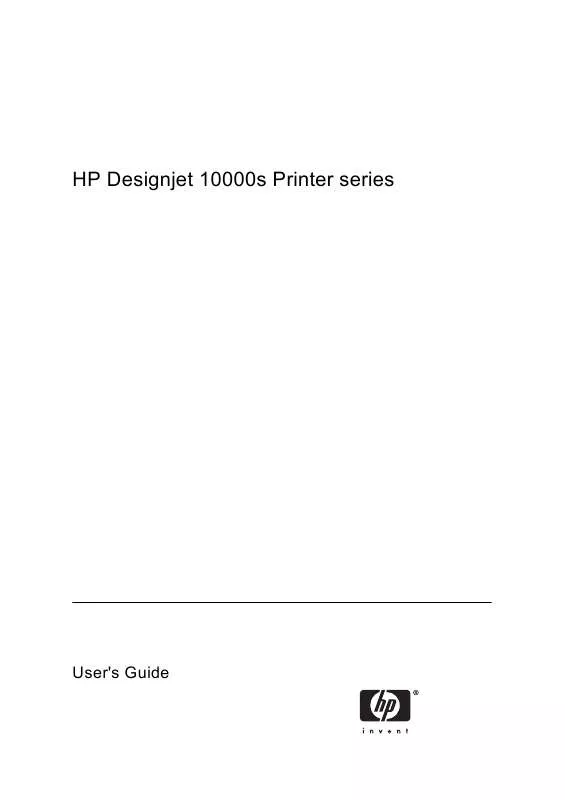 Mode d'emploi HP DESIGNJET 10000S