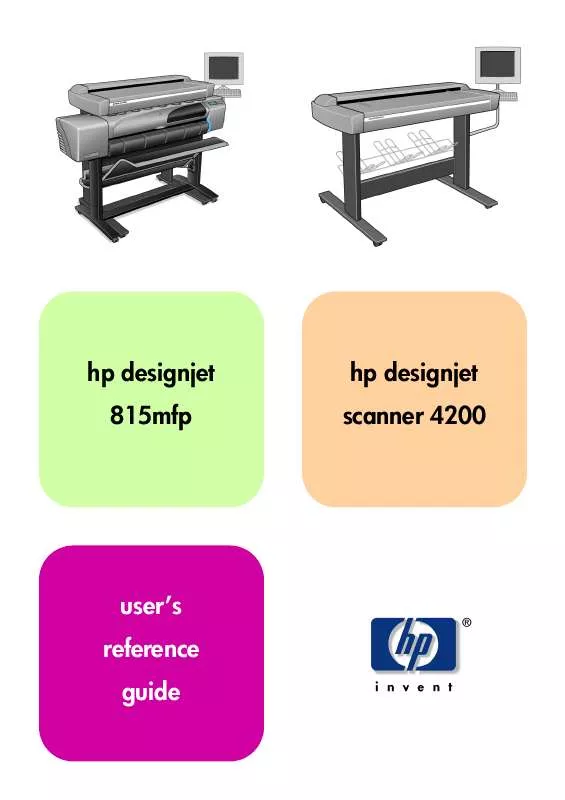 Mode d'emploi HP DESIGNJET 4200 SCANNER