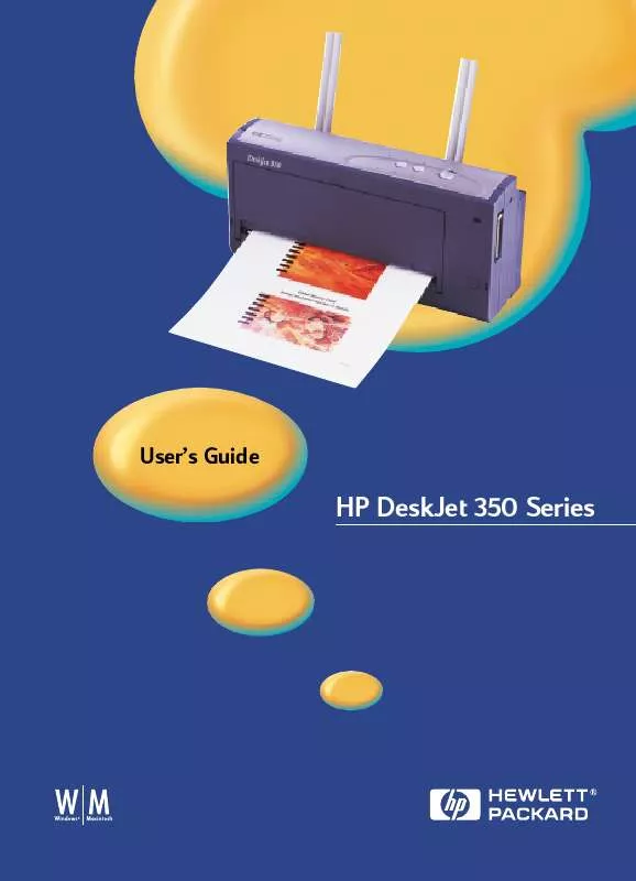 Mode d'emploi HP DESKJET 350C