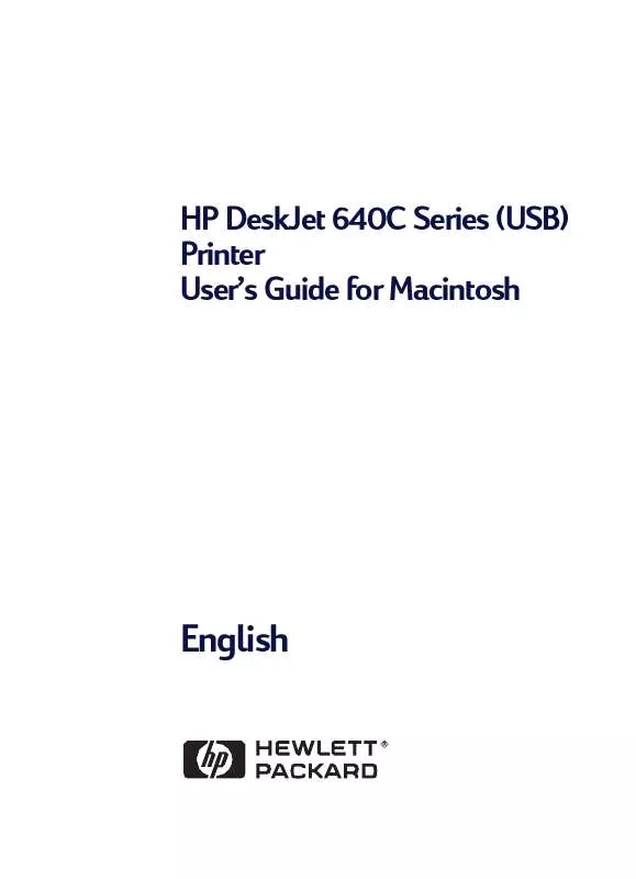 Mode d'emploi HP DESKJET 640/642C