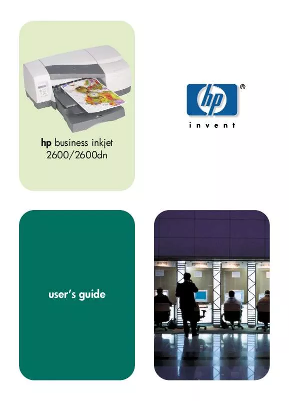 Mode d'emploi HP INKJET 2600