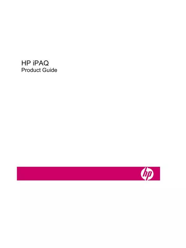 Mode d'emploi HP IPAQ 110 CLASSIC HANDHELD