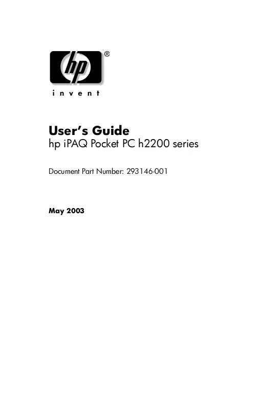 Mode d'emploi HP IPAQ H2212E