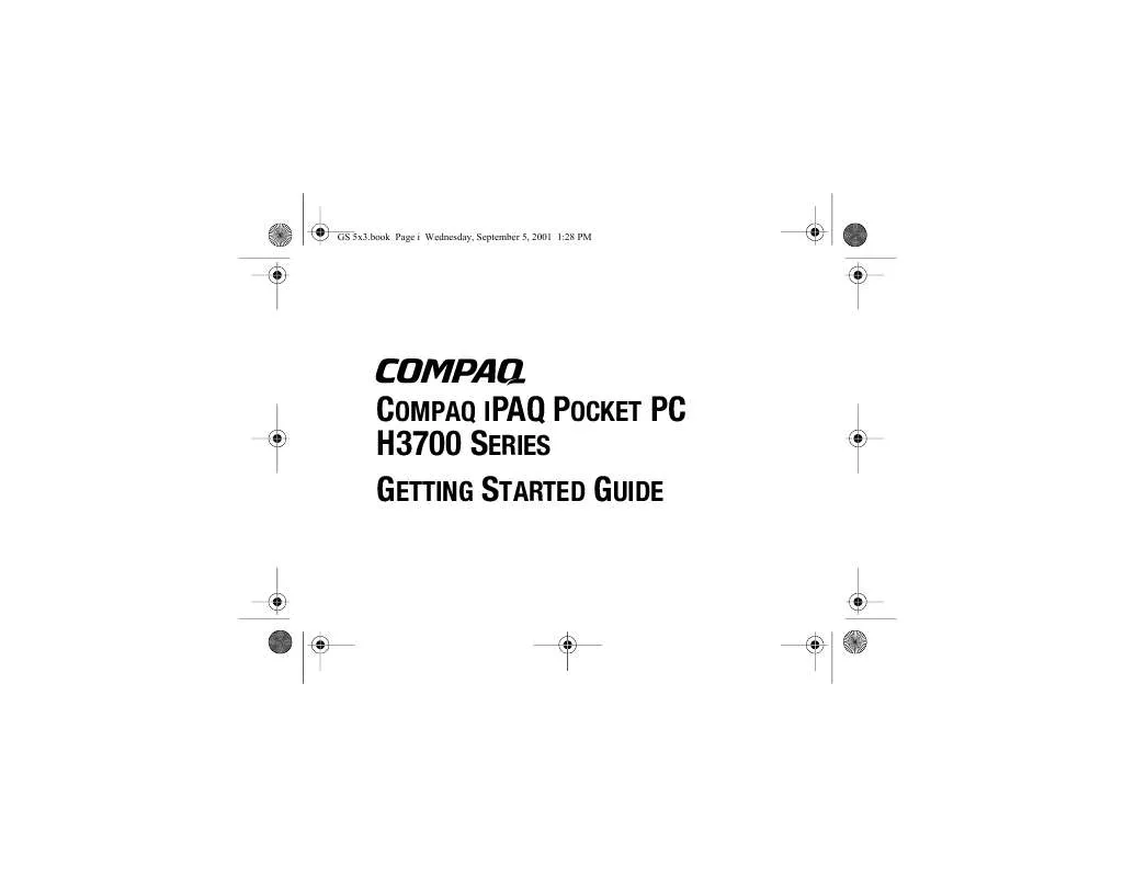 Mode d'emploi HP IPAQ H3700