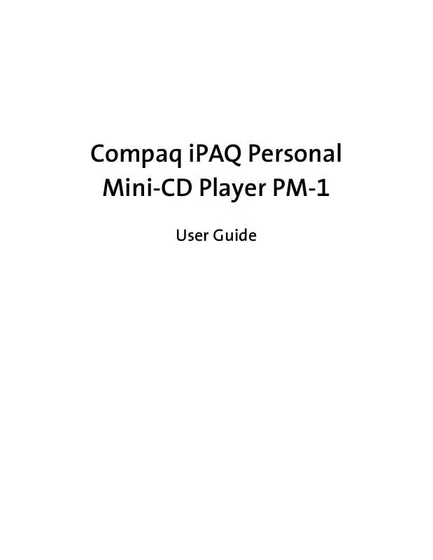 Mode d'emploi HP IPAQ PM-1