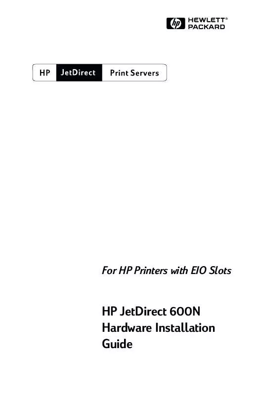 Mode d'emploi HP JETDIRECT 600N PRINT SERVER