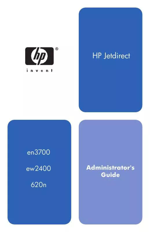 Mode d'emploi HP JETDIRECT 625N GIGABIT ETHERNET PRINT SERVER