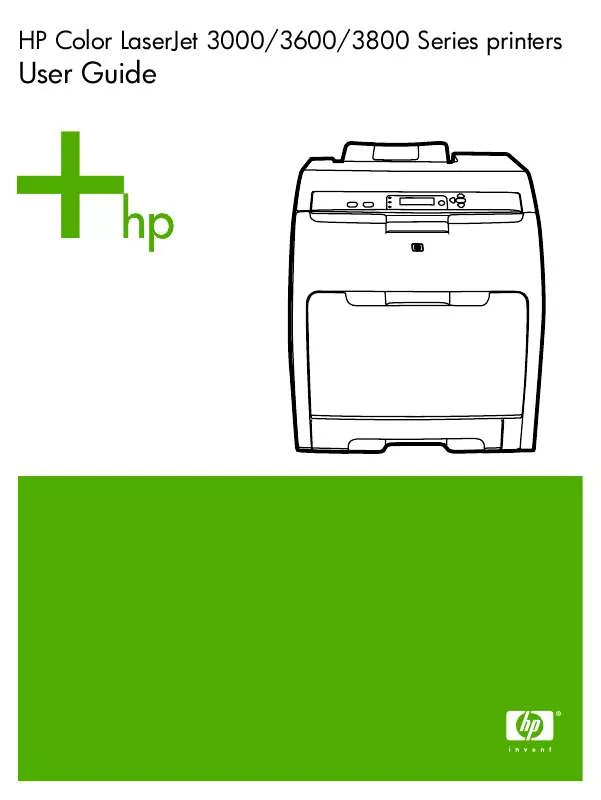 Mode d'emploi HP LASERJET 3000