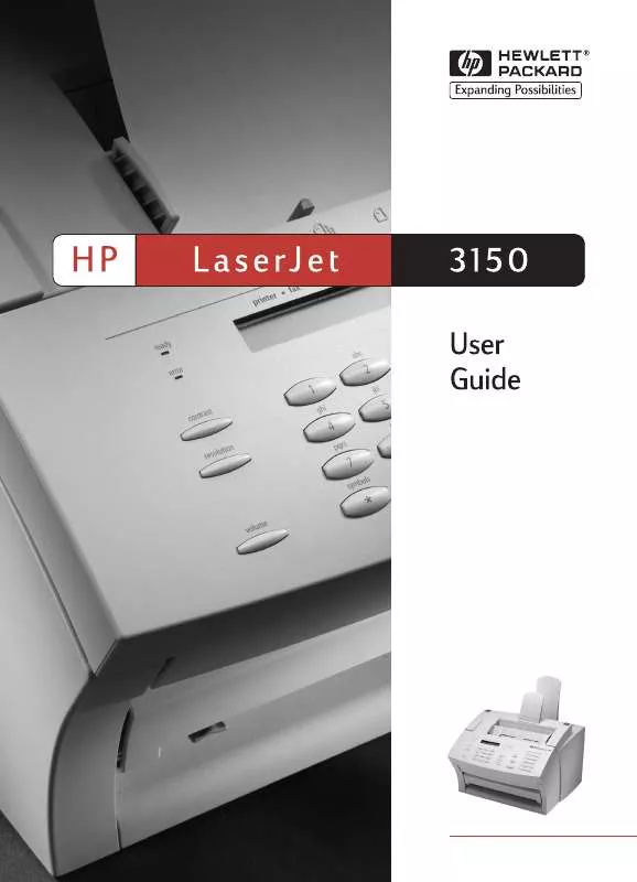 Mode d'emploi HP LASERJET 3150