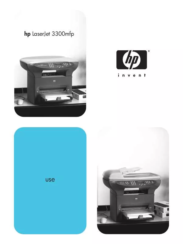 Mode d'emploi HP LASERJET 3320MFP