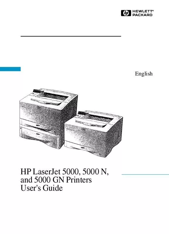 Mode d'emploi HP LASERJET 5000