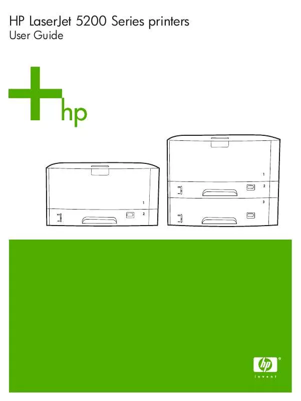 Mode d'emploi HP LASERJET 5200DTN