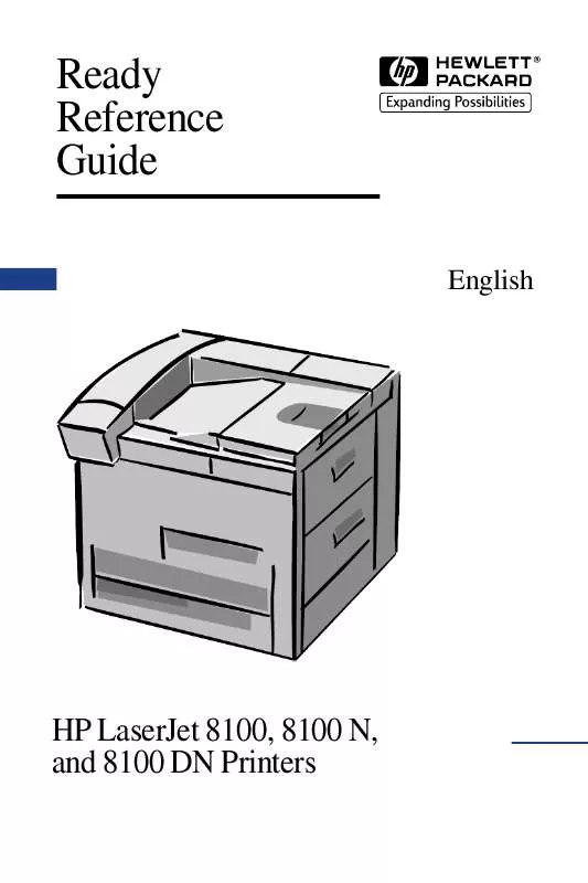 Mode d'emploi HP LASERJET 8100DN