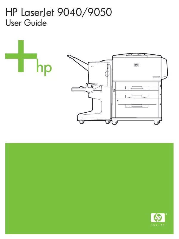 Mode d'emploi HP LASERJET 9040