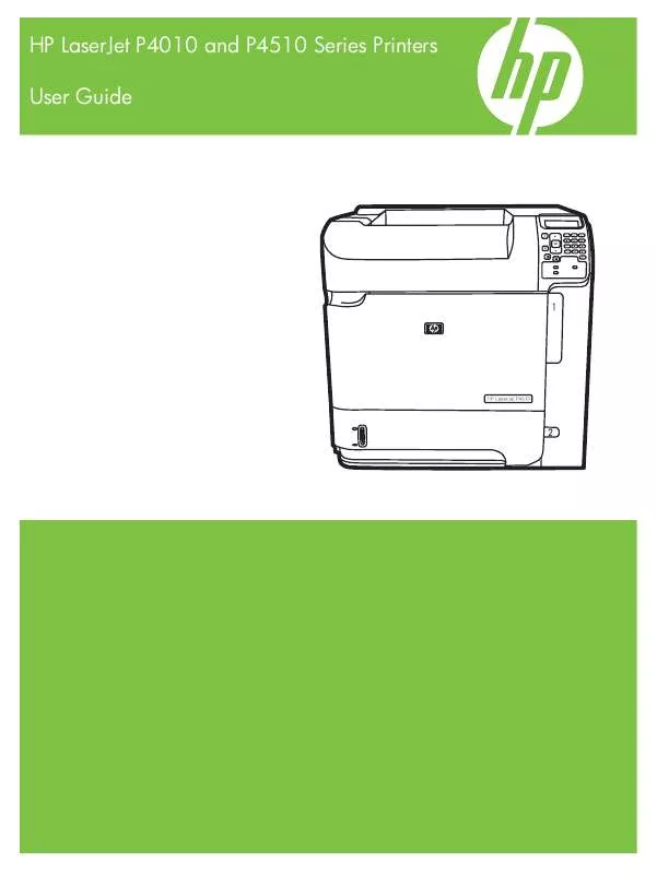 Mode d'emploi HP LASERJET P4015