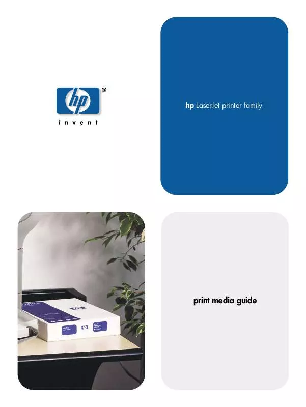 Mode d'emploi HP LASERJET PRINTER FAMILY