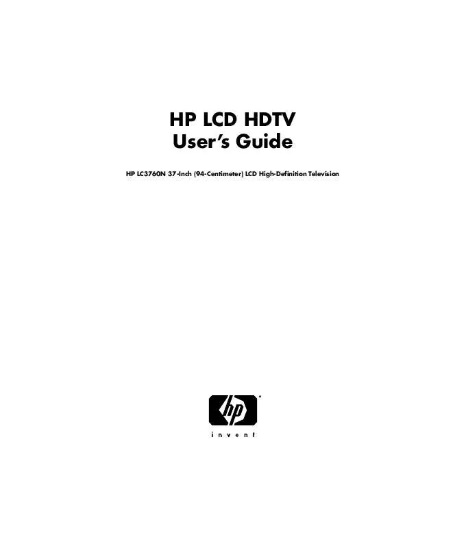 Mode d'emploi HP LC3760N