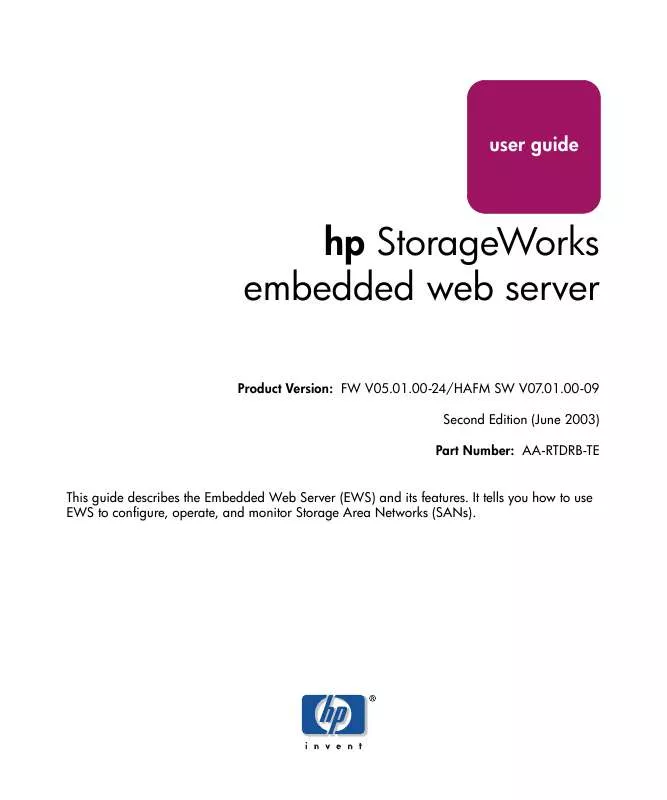 Mode d'emploi HP M-HA-FABRIC MANAGER SOFTWARE