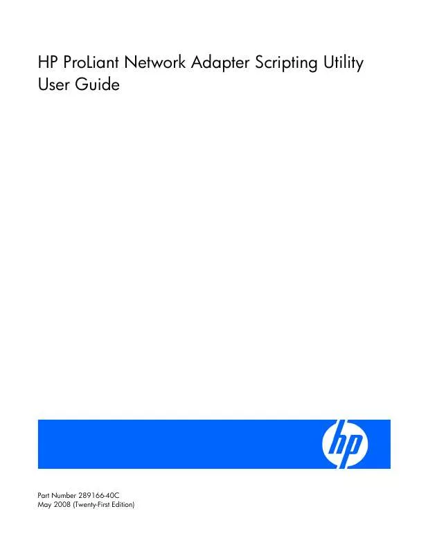 Mode d'emploi HP NC320M PCI EXPRESS GIGABIT SERVER ADAPTER