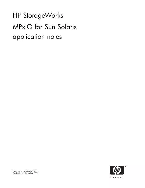 Mode d'emploi HP OTHER MULTI-PATH OPTIONS-SUN SOLARIS