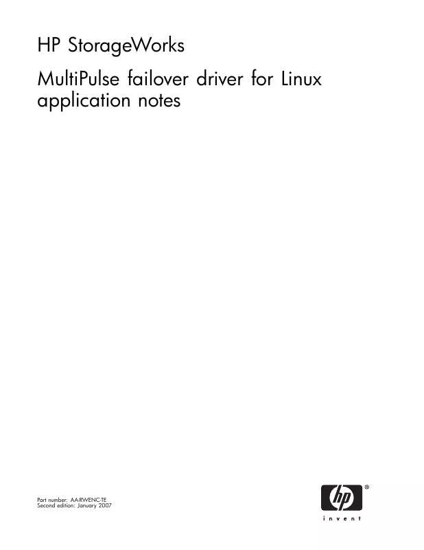 Mode d'emploi HP OTHER MULTI-PATH SOFTWARE-LINUX