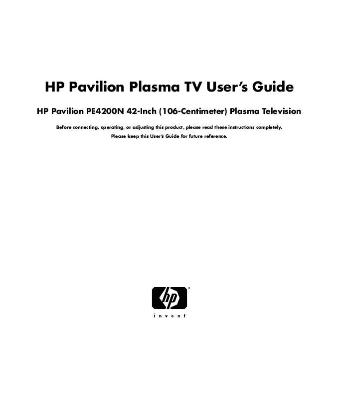 Mode d'emploi HP PAVILION PE4200N