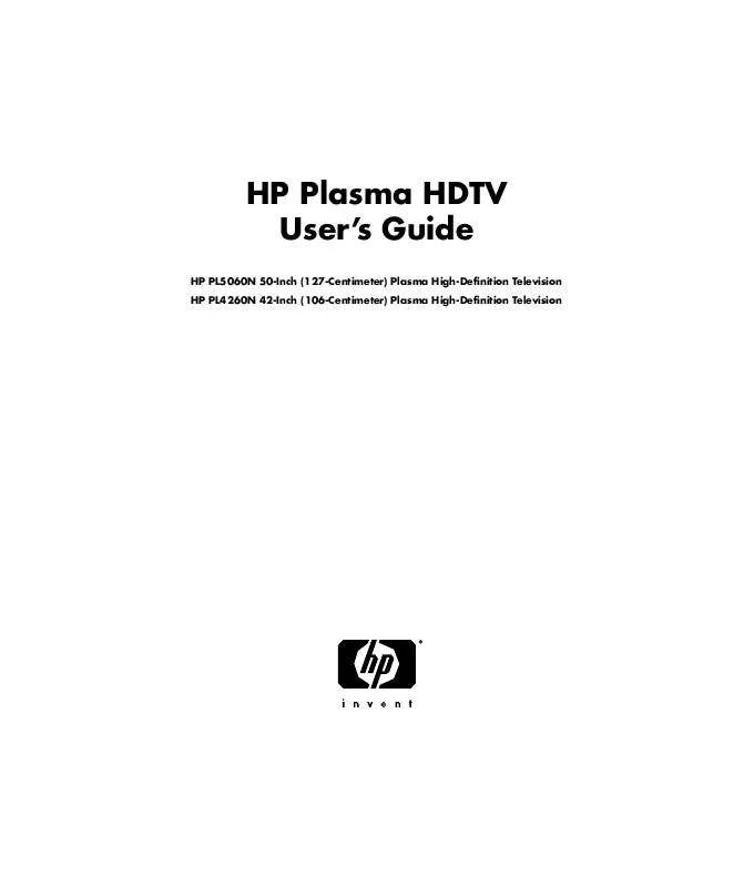 Mode d'emploi HP PL4260N