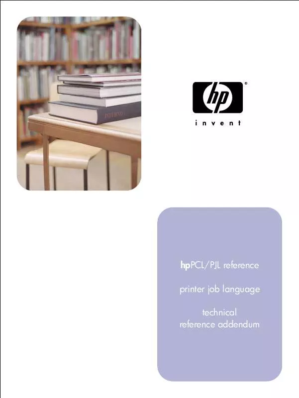 Mode d'emploi HP PRINTER JOB LANGUAGE