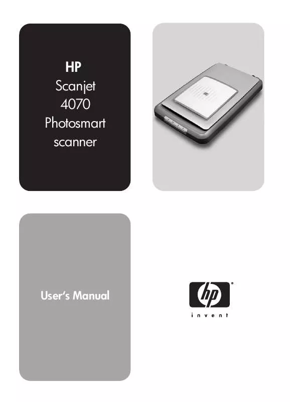 Mode d'emploi HP SCANJET 4070