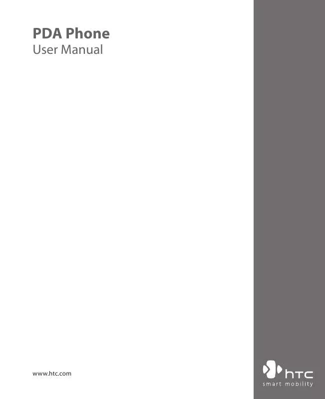 Mode d'emploi HTC PDA PHONE