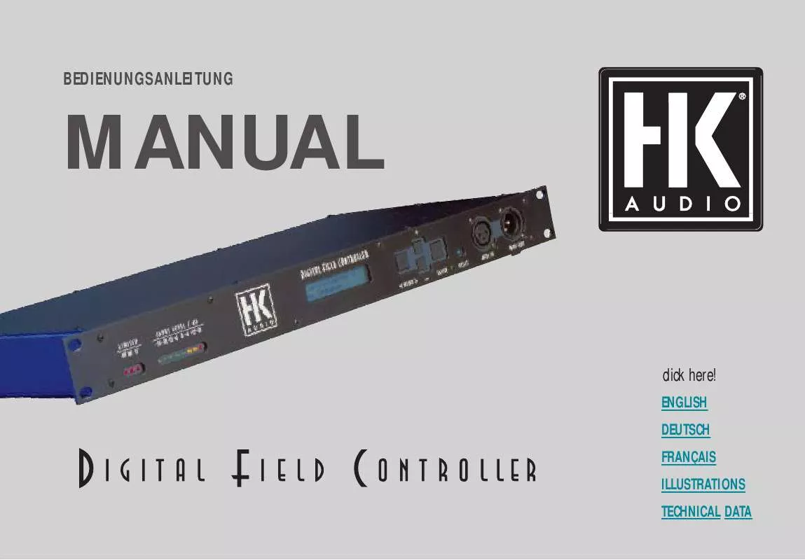 Mode d'emploi HUGHES & KETTNER DFC