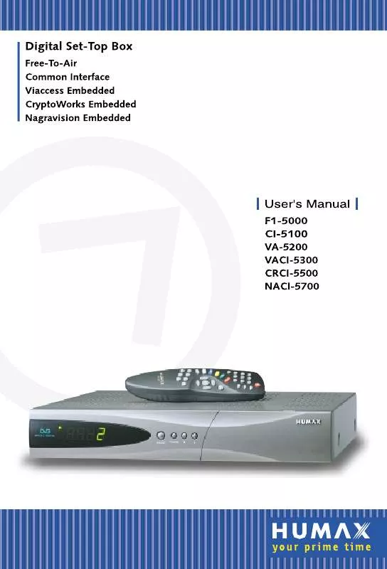 Mode d'emploi HUMAX VA-5200