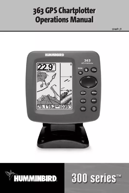 Mode d'emploi HUMMINBIRD 363