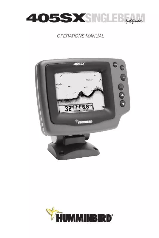 Mode d'emploi HUMMINBIRD 405SX SINGLE BEAM