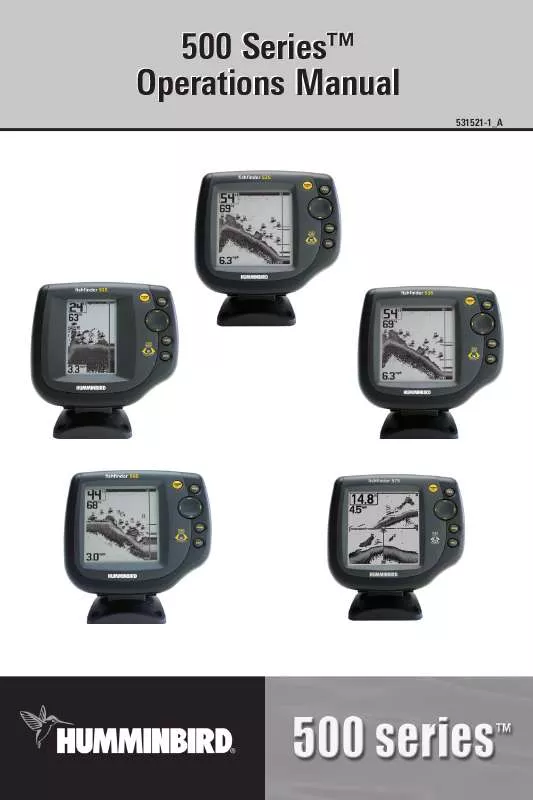 Mode d'emploi HUMMINBIRD 500