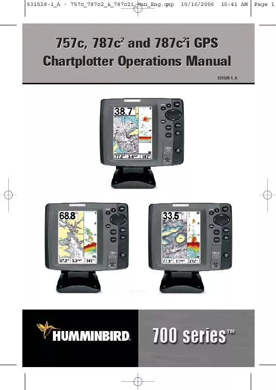 Mode d'emploi HUMMINBIRD 757C