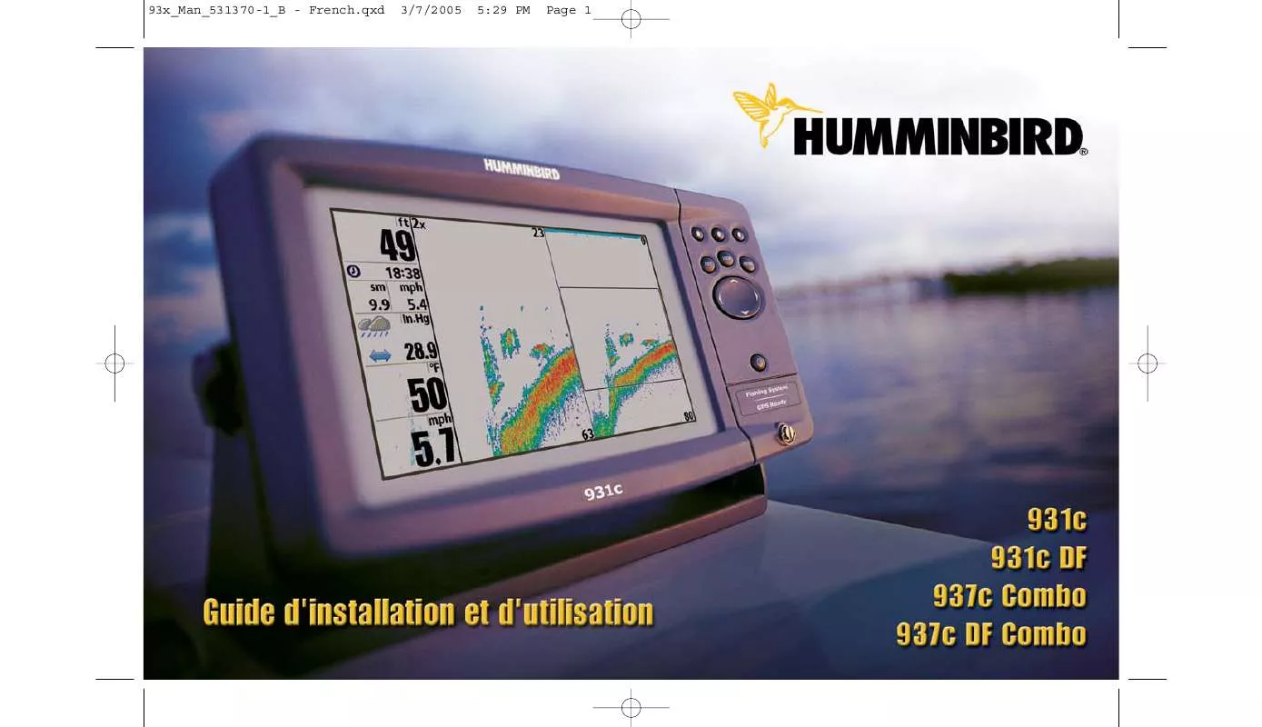 Mode d'emploi HUMMINBIRD 931C FRENCH