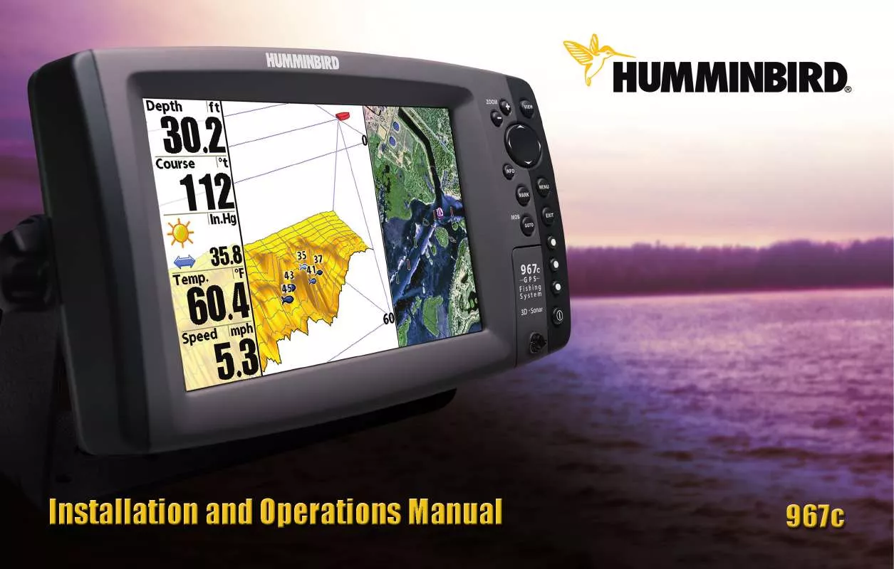 Mode d'emploi HUMMINBIRD 967C