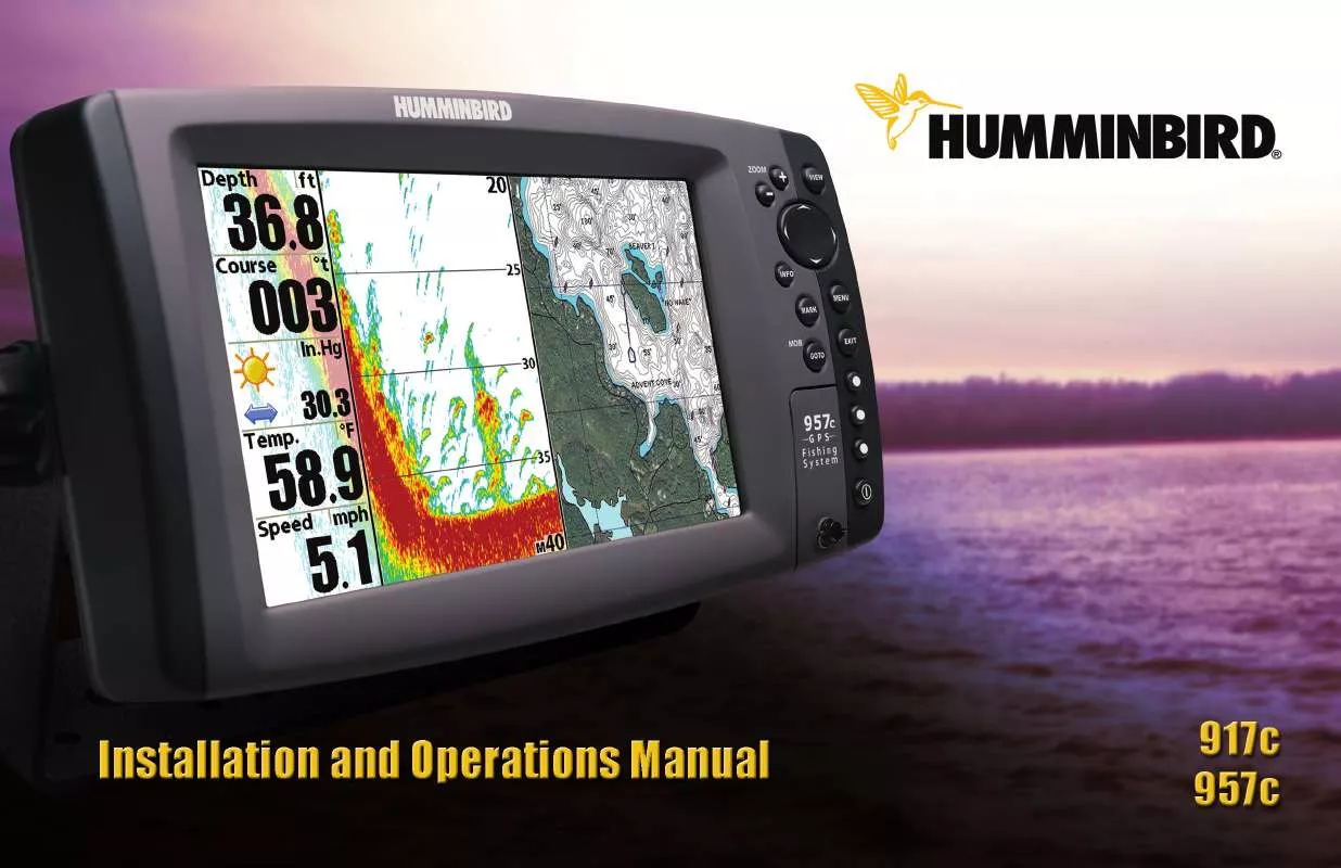 Mode d'emploi HUMMINBIRD E917C