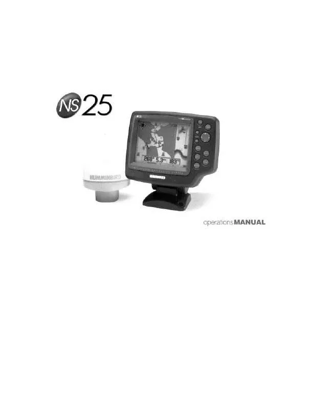 Mode d'emploi HUMMINBIRD N825