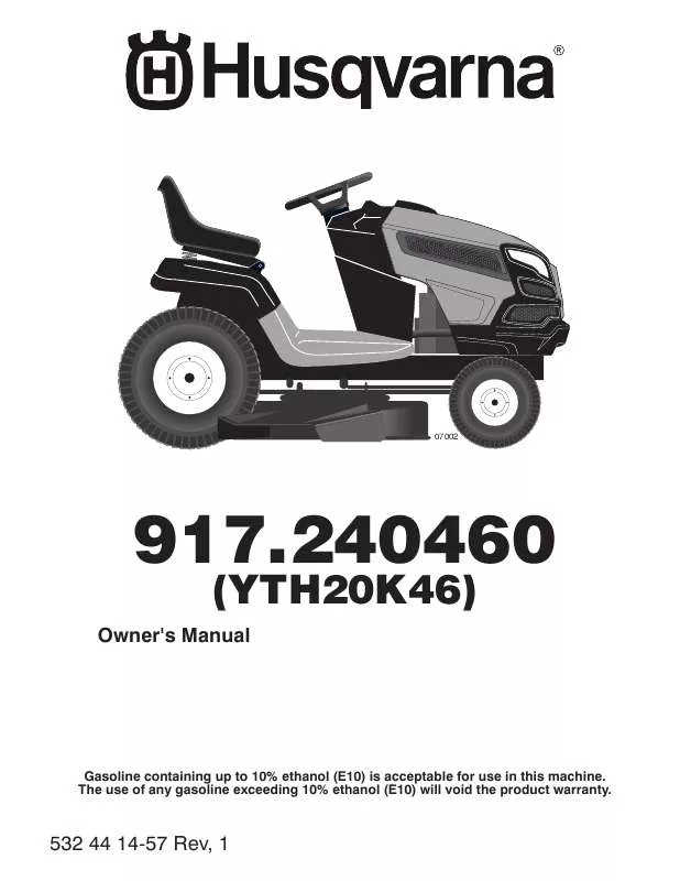 Mode d'emploi HUSQVARNA 532441457