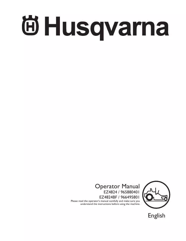 Mode d'emploi HUSQVARNA 965880401