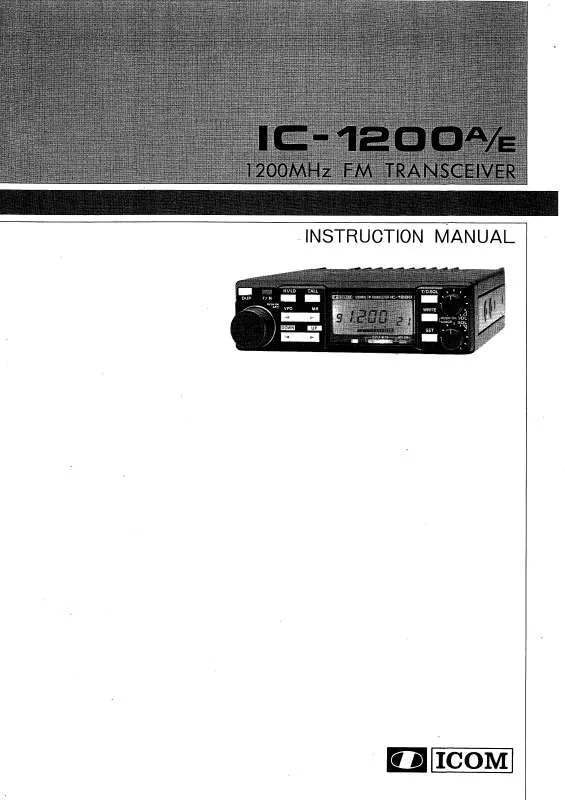 Mode d'emploi ICOM IC-1200A-E