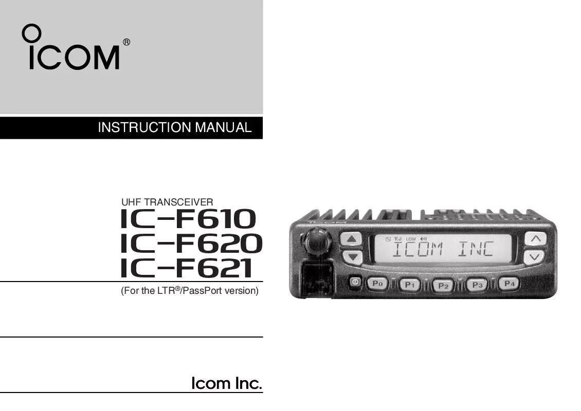 Mode d'emploi ICOM IC-F620