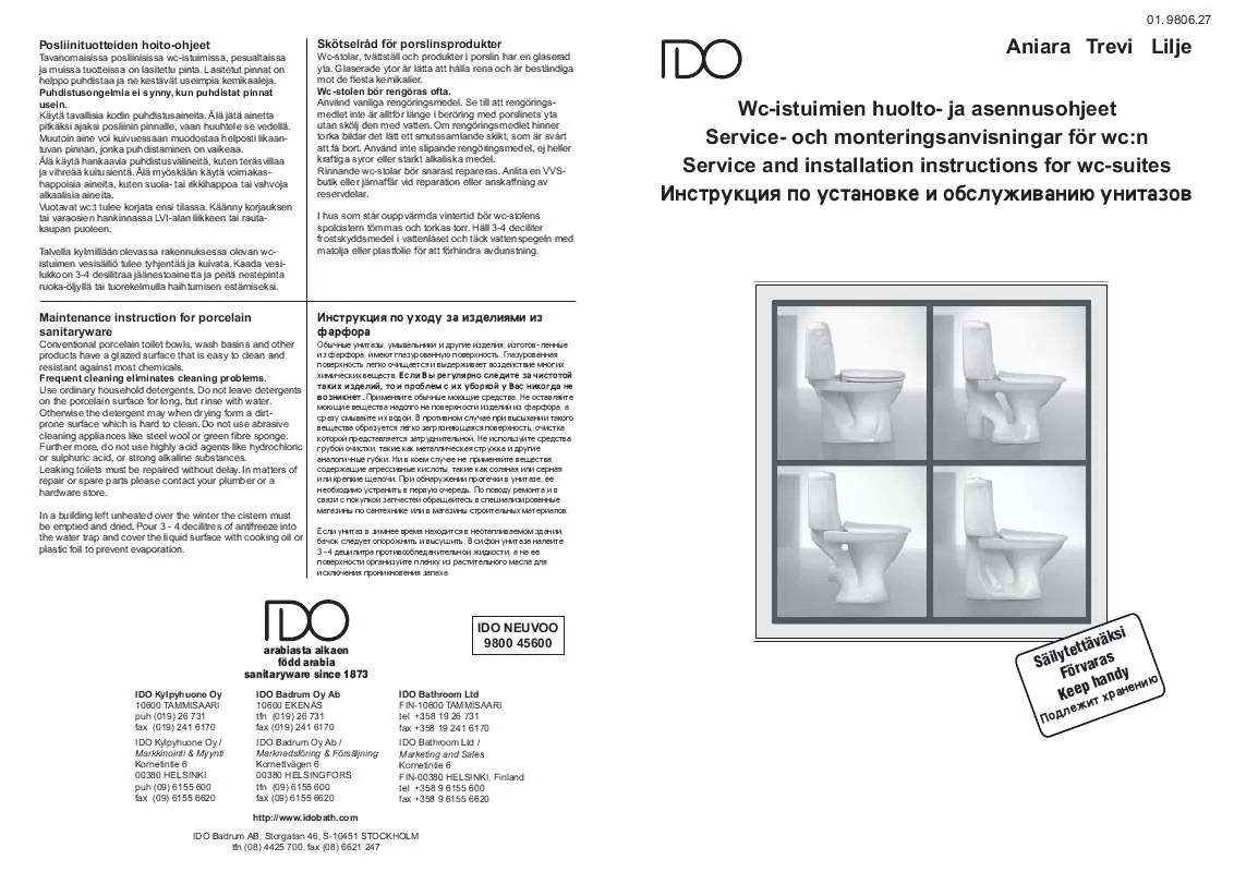 Mode d'emploi IDO STOPNOIS III ANIARA