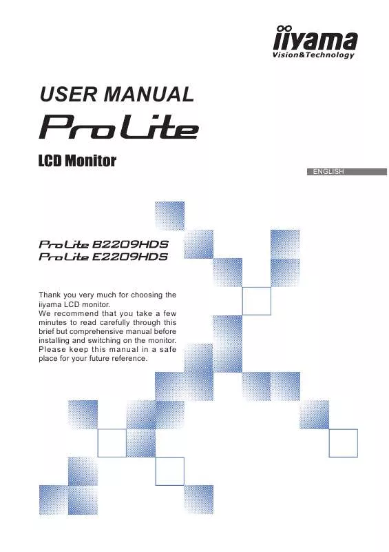 Mode d'emploi IIYAMA B2209HDS