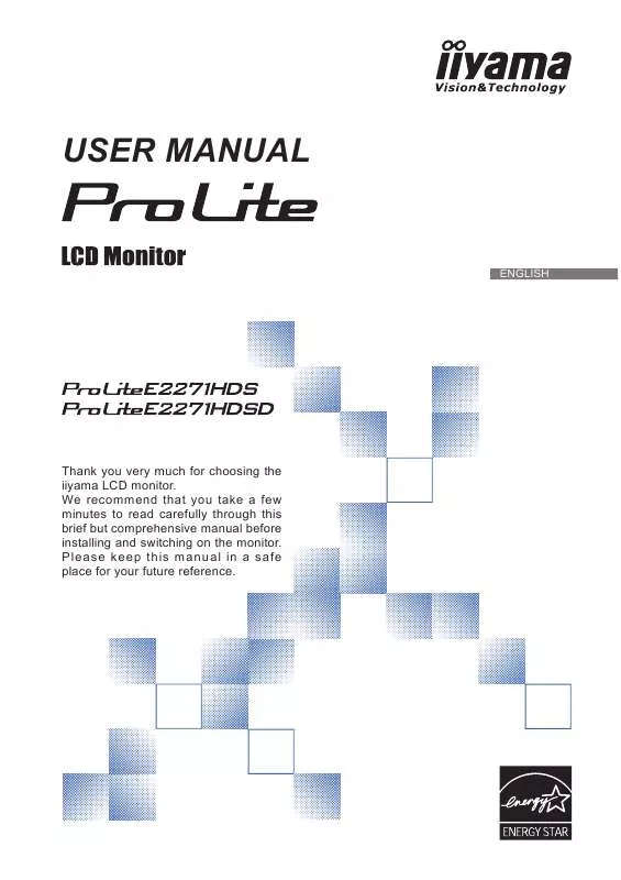 Mode d'emploi IIYAMA E2271HDS