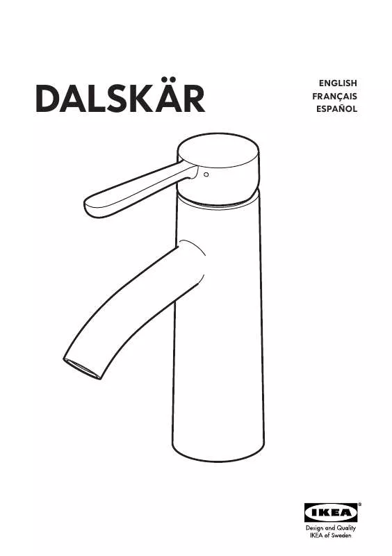 Mode d'emploi IKEA DALSKAR BATH FAUCET
